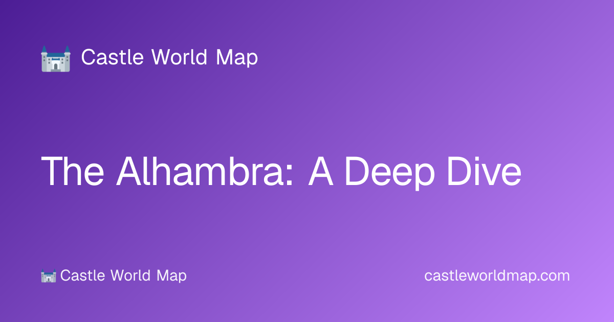 The Alhambra: A Deep Dive · Castle World Map